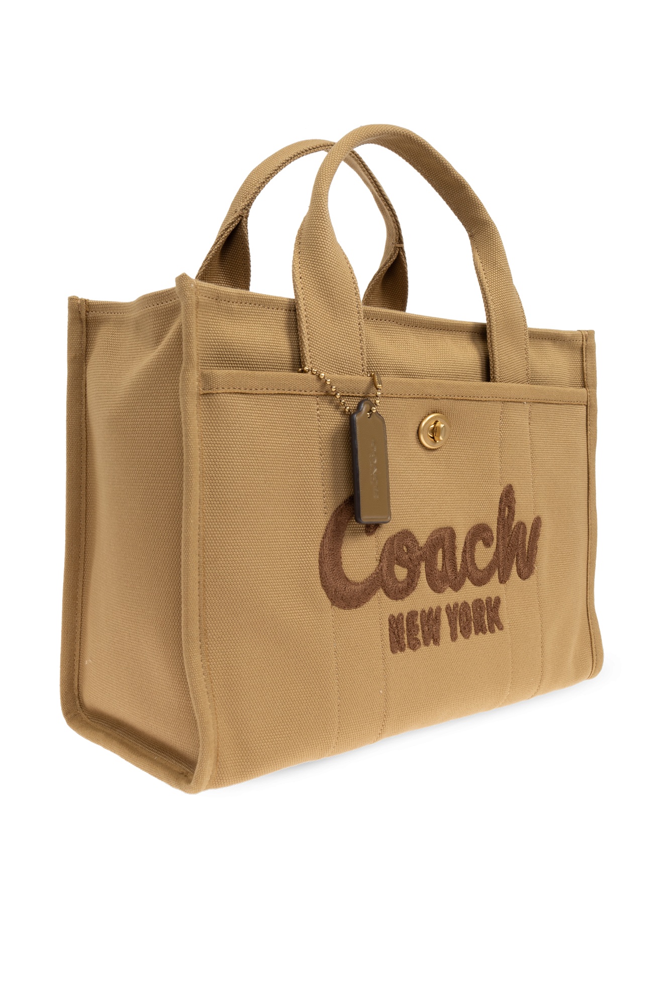 Brown Coach Signature Turnrock Mini Bag | eBay